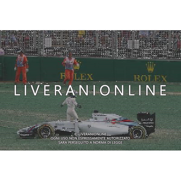Felipe Massa (BRA) Williams FW36 crashed out at the start of the race. 16.03.2014. Formula 1 World Championship, Rd 1, Australian Grand Prix, Albert Park, Melbourne, Australia, Race Day. - www.xpbimages.com, EMail: requests@xpbimages.com - copy of publication required for printed pictures. Every used picture is fee-liable. © Copyright: Batchelor / XPB Images AG ALDO LIVERANI SAS ONLY ITALY