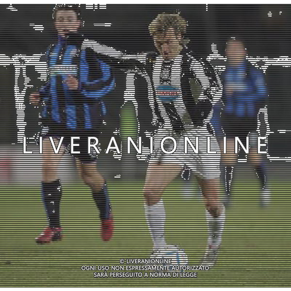 Bergamo 19 novembre 2004 Atalanta - Juventus Tim Cup ottavi di finale nella foto: Nedved Pavel foto andry / ag. aldo liverani