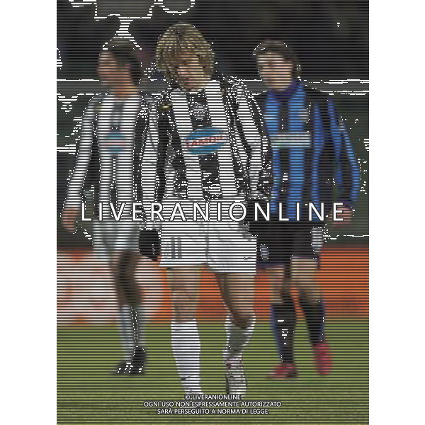 Bergamo 19 novembre 2004 Atalanta - Juventus Tim Cup ottavi di finale nella foto: Nedved Pavel deluso dopo la sconfitta foto andry / ag. aldo liverani