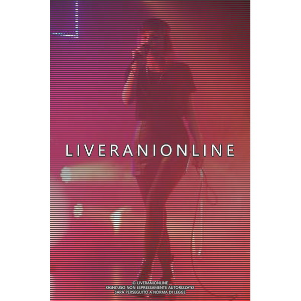 Chvrches perform live at The Forum, Kentish Town, London, United Kingdom. 15 March 2014. Lauren Mayberry, Iain Cook, Martin Doherty. AG ALDO LIVERANI SAS ONLY ITALY