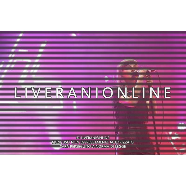 Chvrches perform live at The Forum, Kentish Town, London, United Kingdom. 15 March 2014. Lauren Mayberry, Iain Cook, Martin Doherty. AG ALDO LIVERANI SAS ONLY ITALY