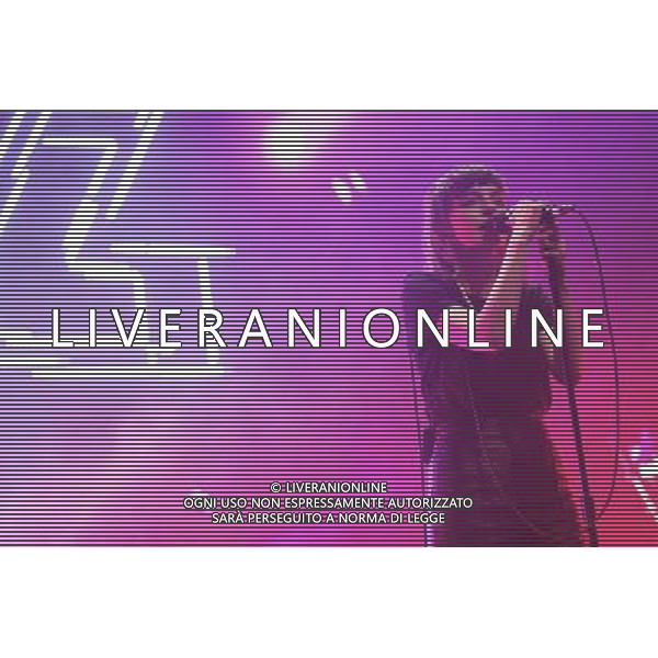 Chvrches perform live at The Forum, Kentish Town, London, United Kingdom. 15 March 2014. Lauren Mayberry, Iain Cook, Martin Doherty. AG ALDO LIVERANI SAS ONLY ITALY