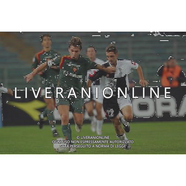 Roma 19/11/2004 andata di Coppa Italia Roma-Siena 1-2 nella foto: Antonio Cassano con Andrea Ardito foto Ag.Aldo Liverani 