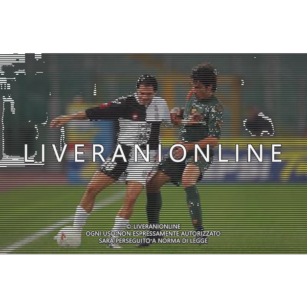 Roma 19/11/2004 andata di Coppa Italia Roma-Siena 1-2 nella foto: Matteo Gianello con Gaetano D\'Agostino foto Ag.Aldo Liverani 