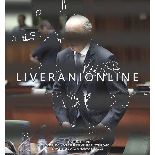 French Foreign Minister Laurent Fabius t arrives for the European Union Foreign Ministers council on the situation in Ukraine at European Council headquarters in Brussels, Belgium on 17.03.2014 EU foreign ministers are due to discuss further sanctions against Russia after a Moscow-backed referendum in Crimea backed a split from Ukraine. The 28-member bloc is considering a visa ban and an asset freeze against a number of Russian officials. More than 95 percent of Crimean voters backed joining Russia, local officials said. by Wiktor Dabkowski AG ALDO LIVERANI SAS ONLY ITALY