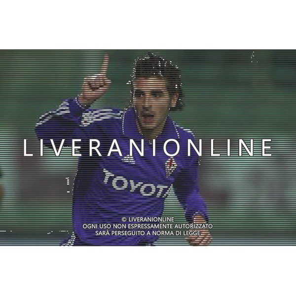 Fiorentina - Parma coppa italia tim cup 20/11/2004 nella foto esultanza di portillo foto gianni nucci/agenzia aldo liverani