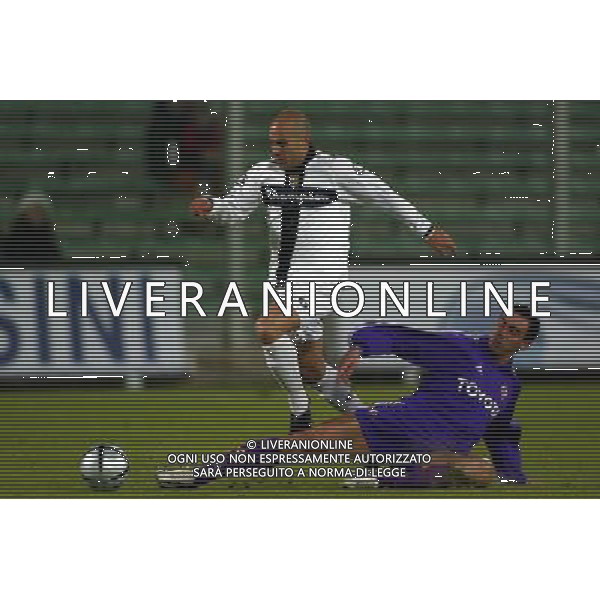 Fiorentina - Parma coppa italia tim cup 20/11/2004 nella foto mark bresciano e dainelli foto gianni nucci/agenzia aldo liverani
