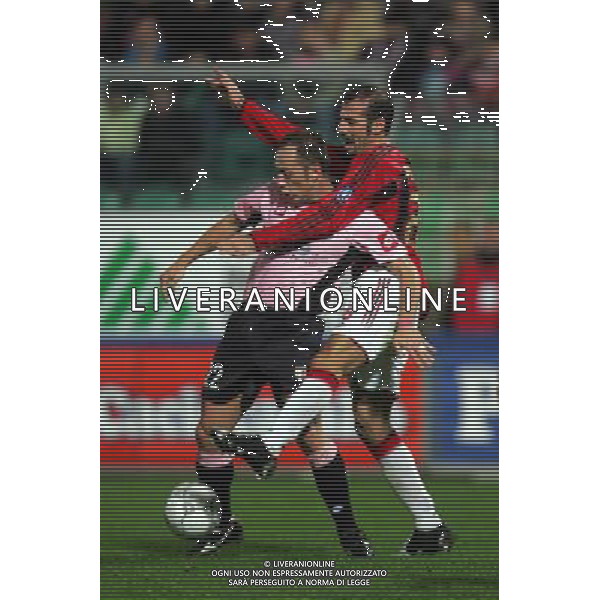 Palermo - milan coppa italia tim cup 20/11/2004 nella foto mutarelli e pancaro giuseppe foto terruso/agenzia aldo liverani
