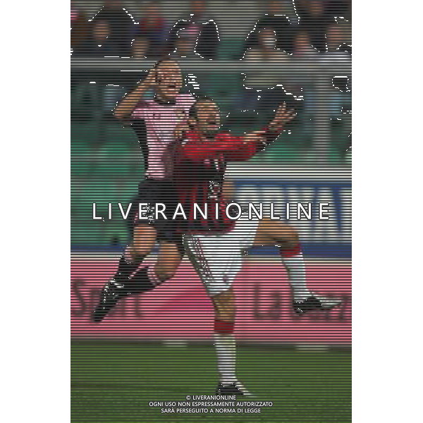 Palermo - milan coppa italia tim cup 20/11/2004 nella foto giuseppe Pancaro e Mutarelli massimo foto terruso/agenzia aldo liverani