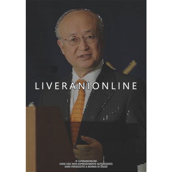 (140317) -- TOKYO, March 17, 2014 () -- International Atomic Energy Agency (IAEA) Director-General Yukiya Amano speaks during a press conference at the Foreign Correspondents\' Club of Japan in Tokyo, Japan, March 17, 2014. (/Stringer) AG ALDOL IVERANI SAS ONLY ITALY