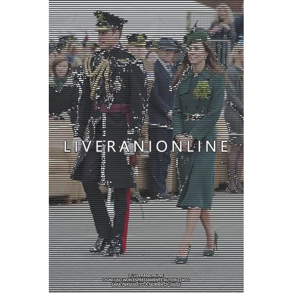 The Duke and Duchess of Cambridge visit the 1st Battalion Irish Guards at the St. Patricks Day Parade at Mons Barracks Aldershot. Monday 17th March 2014 ©photohsot/AGENZIA ALDO LIVERANI SAS - ITALY ONLY - REALI INGLESI: Il Principe William e Kate Middleton Duchessa di Cambridge visitano il 1mo Battaglione delle Guardie Irlandesi presso il St. Patricks Day Parade a Mons Barracks Aldershot 17 Marzo, 2014