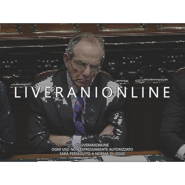 Il premier Matteo Renzii illustra alla Camera la sua \'road map\' da portare al Consiglio europeo di domani - Roma 19 marzo 2014 nella foto Pier Carlo Padoan ©Corradetti/AGENZIA ALDO LIVERANI SAS