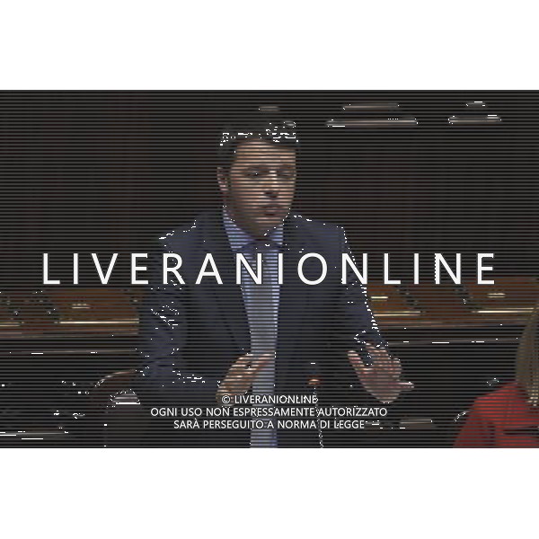Il premier Matteo Renzii illustra alla Camera la sua \'road map\' da portare al Consiglio europeo di domani - Roma 19 marzo 2014 ©Corradetti/AGENZIA ALDO LIVERANI SAS