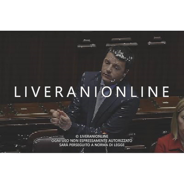 Il premier Matteo Renzii illustra alla Camera la sua \'road map\' da portare al Consiglio europeo di domani - Roma 19 marzo 2014 ©Corradetti/AGENZIA ALDO LIVERANI SAS