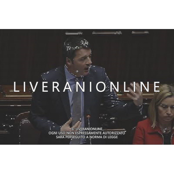 Il premier Matteo Renzii illustra alla Camera la sua \'road map\' da portare al Consiglio europeo di domani - Roma 19 marzo 2014 ©Corradetti/AGENZIA ALDO LIVERANI SAS