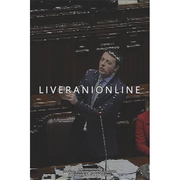 Il premier Matteo Renzii illustra alla Camera la sua \'road map\' da portare al Consiglio europeo di domani - Roma 19 marzo 2014 ©Corradetti/AGENZIA ALDO LIVERANI SAS
