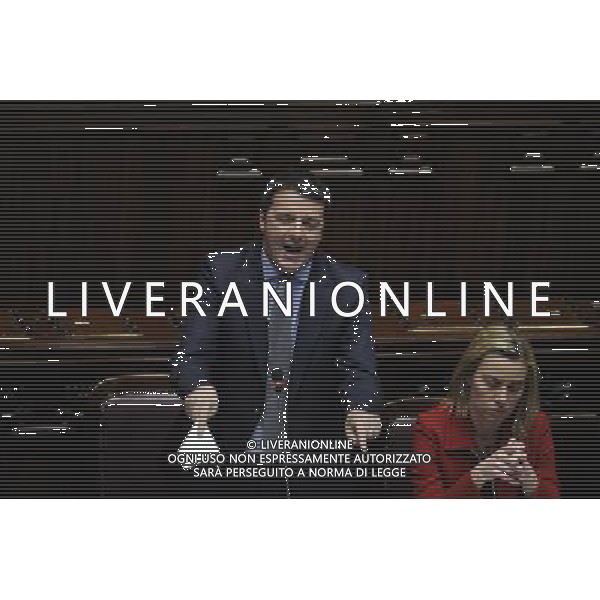 Il premier Matteo Renzii illustra alla Camera la sua \'road map\' da portare al Consiglio europeo di domani - Roma 19 marzo 2014 ©Corradetti/AGENZIA ALDO LIVERANI SAS