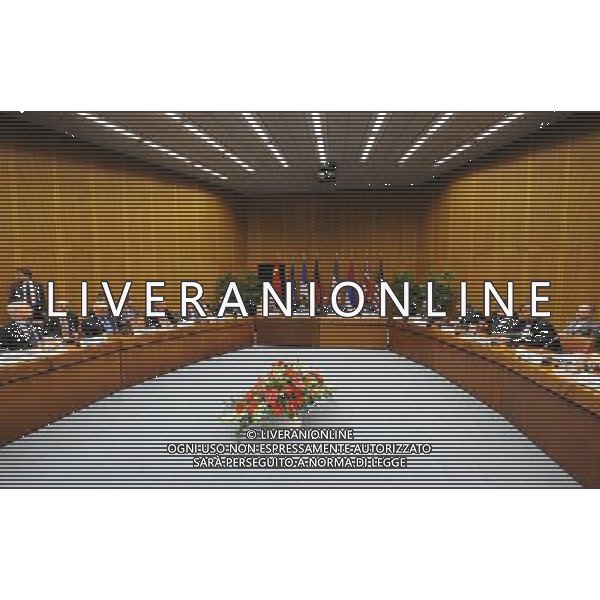 (140318) -- VIENNA, March 18, 2014 () -- Delegates attend the new round of nuclear talks in Vienna, Austria, March 18, 2014. Iran and the P5+1 group, namely the United States, Britain, France, China, Russia and Germany, began the new round of talks on Tuesday. (/Qian Yi) AG ALDO LIVERANI SAS ONLY ITALY