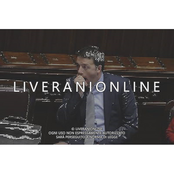 Il premier Matteo Renzi illustra alla Camera la sua \'road map\' da portare al Consiglio europeo di domani - Roma 19 marzo 2014 ©Corradetti/AGENZIA ALDO LIVERANI SAS