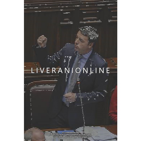 Roma - 19/03/2014 - Montecitorio - Il premier Matteo Renzii illustra alla Camera la sua \'road map\' da portare al Consiglio europeo di domani - nella foto: Matteo Renzi /Ph. Fabrizio Corradetti - Ag. Aldo Liverani sas