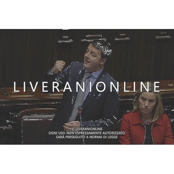 Roma - 19/03/2014 - Montecitorio - Il premier Matteo Renzii illustra alla Camera la sua \'road map\' da portare al Consiglio europeo di domani - nella foto: Matteo Renzi e Federica Mogherini /Ph. Fabrizio Corradetti - Ag. Aldo Liverani sas