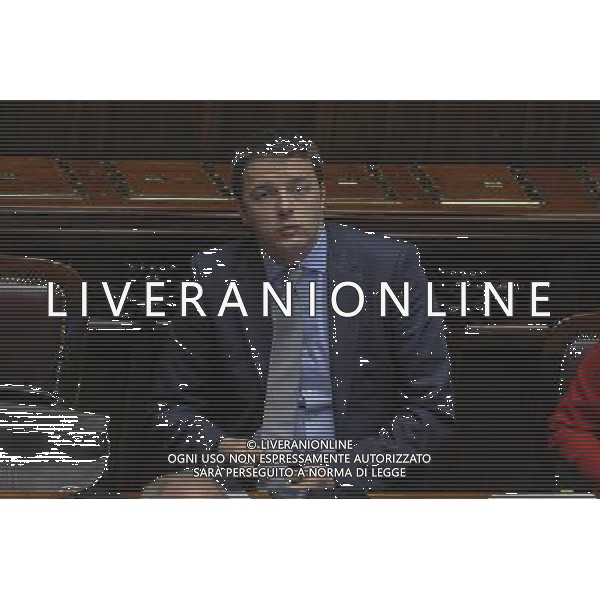 Roma - 19/03/2014 - Montecitorio - Il premier Matteo Renzii illustra alla Camera la sua \'road map\' da portare al Consiglio europeo di domani - nella foto: Matteo Renzi /Ph. Fabrizio Corradetti - Ag. Aldo Liverani sas