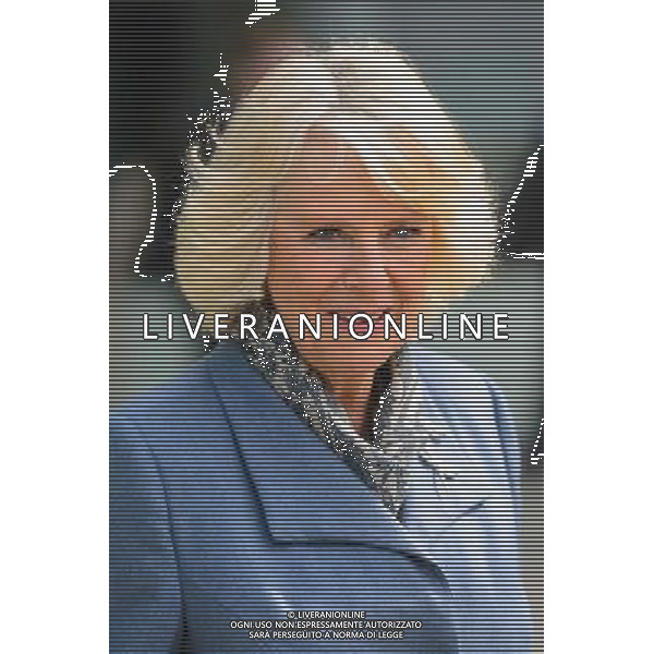 The Duchess of Cornwall during a visit to the City Academy, in Hackney, east London, to see the \'Words for Work\' programme, which aims to tackle youth unemployment by improving literacy skills. AG ALDOL IVERANI SAS ONLY ITALY
