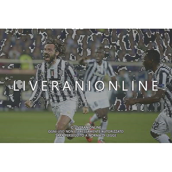 Fiorentina - Juventus Uefa Europa League - Ottavi di finale - Stadio Artemio Franchi 20-03-2014 Federico Tardito/Agenzia Aldo Liverani Sas Nella foto esultanza Pirlo ©/AGENZIA ALDO LIVERANI SAS