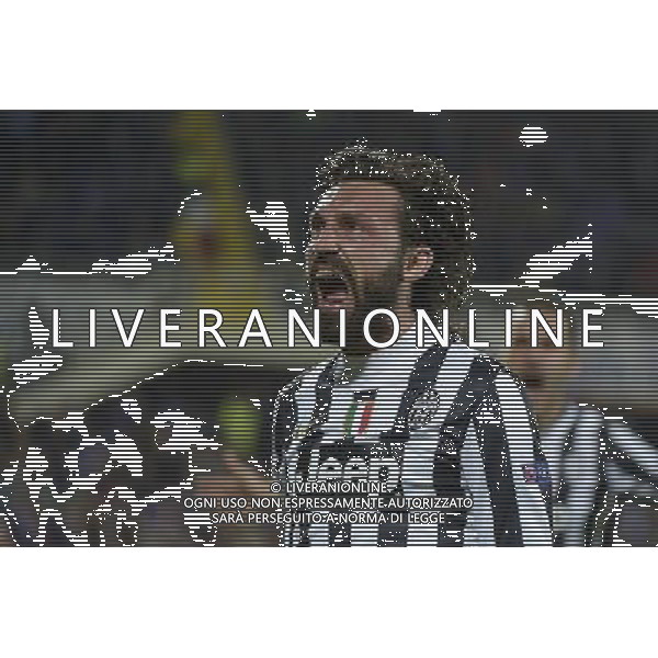 Fiorentina - Juventus Uefa Europa League - Ottavi di finale - Stadio Artemio Franchi 20-03-2014 Federico Tardito/Agenzia Aldo Liverani Sas Nella foto esultanza Pirlo ©/AGENZIA ALDO LIVERANI SAS