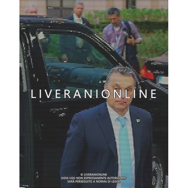 (140320) -- BRUSSELS, March 20, 2014 () -- Hungarian Prime minister Viktor Orban arrives to attend the European Union (EU) Summit at the EU headquarters in Brussels, capital of Belgium, March 20, 2014. The EU spring summit will focus on industrial competitiveness, Ukraine and the bloc\'s energy strategy. (/Gong Bing)(zl) AG ALDO LIVERANI SAS ONLY ITALY