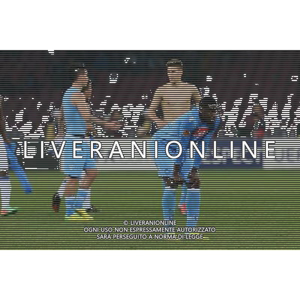 NAPOLI - PORTO UEFA EUROPA LEAGUE RITORNO 20 MARZO 2014 NELLA FOTO DELUSIONE DI ZAPATA A FINE GARA ©MOSCA/AGENZIA ALDO LIVERANI SAS