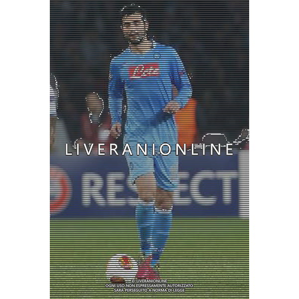 NAPOLI CALCIO NELLA FOTO: RAUL ALBIOL FOTO MOSCA- AG.LIVERANI NAPOLI PORTO EUROPA LEAGUE 201-03-2014