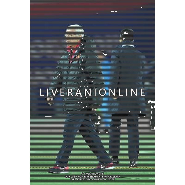 (140312) -- YOKOHAMA, March 12, 2014 () -- Marcello Lippi, coach of Guangzhou Evergrande leaves the field after the AFC Champions League match between Guangzhou Evergrande and Yokohama F Marinos in Yokohama, Japan, March 12, 2014. The match ended in 1-1 draw. (/Liu Dawei) (hy) ©photohsot/AGENZIA ALDO LIVERANI SAS - ITALY ONLY - Guangzhou Evergrande Vs Yokohama F Marinos partita AFC Champions League a Yokohama, Giappone, 12 marzo, 2014.