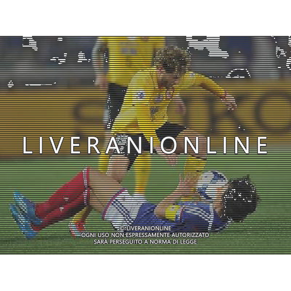 (140312) -- YOKOHAMA, March 12, 2014 () -- Diamanti (Above) of Guangzhou Evergrande competes during the AFC Champions League match between Guangzhou Evergrande and Yokohama F Marinos in Yokohama, Japan, March 12, 2014. The match ended in 1-1 draw. (/Liu Dawei) (hy) ©photohsot/AGENZIA ALDO LIVERANI SAS - ITALY ONLY - Guangzhou Evergrande Vs Yokohama F Marinos partita AFC Champions League a Yokohama, Giappone, 12 marzo, 2014.