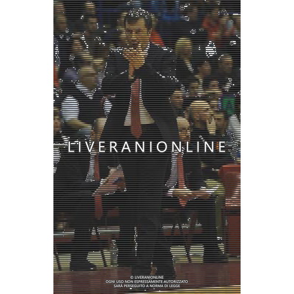 Turkish Airline Eurolega 2013/2014 Regular Season Gruppo B Milano - 21.03.2014 EA7 Emporio Armani Milano-Anadolu Efes Istanbul Nella Foto:Luca Banchi /Ph.Vitez-Ag. Aldo Liverani
