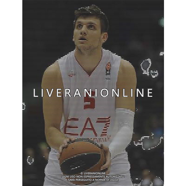 Turkish Airline Eurolega 2013/2014 Regular Season Gruppo B Milano - 21.03.2014 EA7 Emporio Armani Milano-Anadolu Efes Istanbul Nella Foto:Gentile Alessandro /Ph.Vitez-Ag. Aldo Liverani