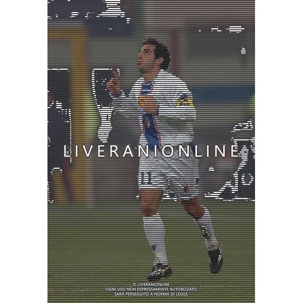 Inter - Bologna Coppa Italia Tim cup 21/11/2004 nella foto: esultanza dopo il gol di claudio bellucci foto marco luzzani/agenzia aldo liverani