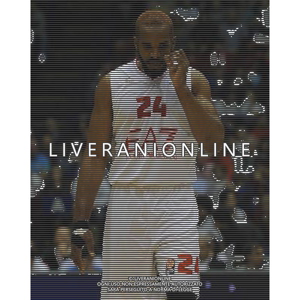 Turkish Airline Eurolega 2013/2014 Regular Season Gruppo B Milano - 21.03.2014 EA7 Emporio Armani Milano-Anadolu Efes Istanbul Nella Foto:Samuels Samardo /Ph.Vitez-Ag. Aldo Liverani