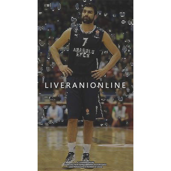 Turkish Airline Eurolega 2013/2014 Regular Season Gruppo B Milano - 21.03.2014 EA7 Emporio Armani Milano-Anadolu Efes Istanbul Nella Foto:Vasileiadis Kostas /Ph.Vitez-Ag. Aldo Liverani