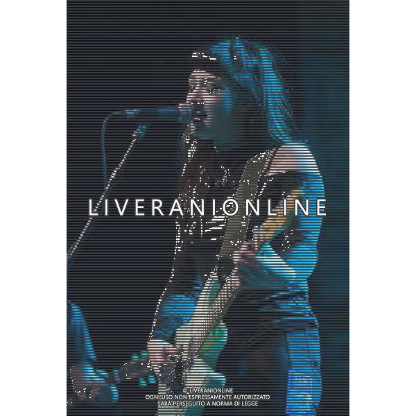 Olivia Sebastianelli performing at Manchester Ritz, England as support to Nina Nesbitt on 21st March 2014. AG ALDO LIVERANI SAS ONLY ITALY