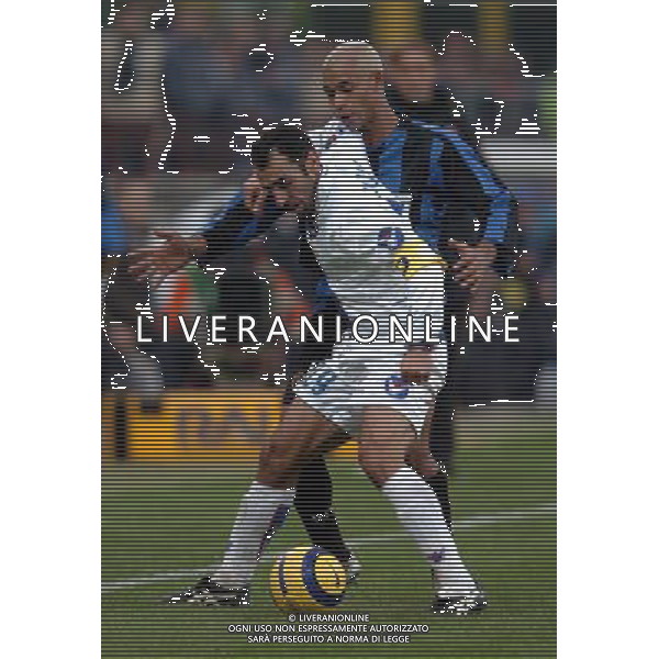 Milano 21/11/2004 Coppa italia 2004/05 inter-bologna 3:1 nella foto colucci e ze maria ph marco luzzani/ag aldo liverani s.a.s.