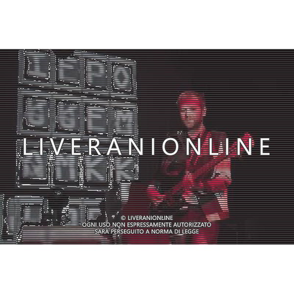 Bob Hardy of Franz Ferdinand performs at Manchester Academy, Manchester, England, 22nd March 2014. AG ALDO LIVERANI SAS ONLY ITALY