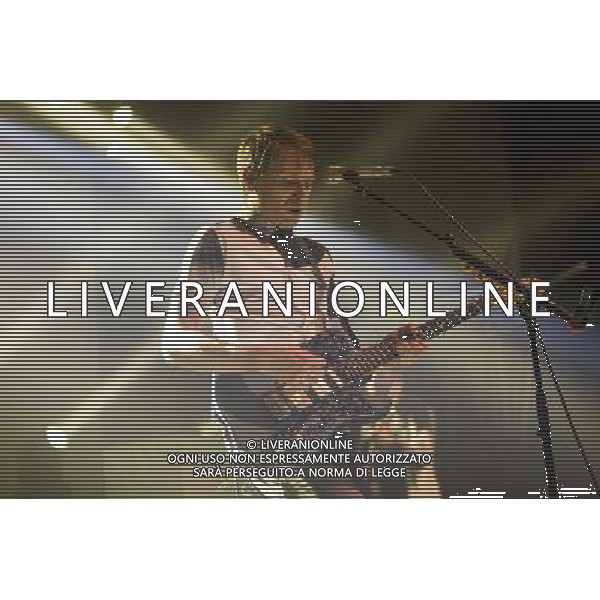 Alex Kapranos of Franz Ferdinand performs at Manchester Academy, Manchester, England, 22nd March 2014. AG ALDO LIVERANI SAS ONLY ITALY