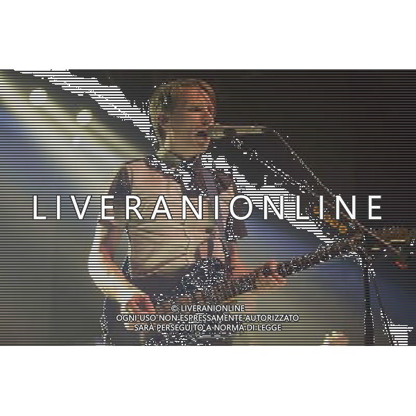 Alex Kapranos of Franz Ferdinand performs at Manchester Academy, Manchester, England, 22nd March 2014. AG ALDO LIVERANI SAS ONLY ITALY