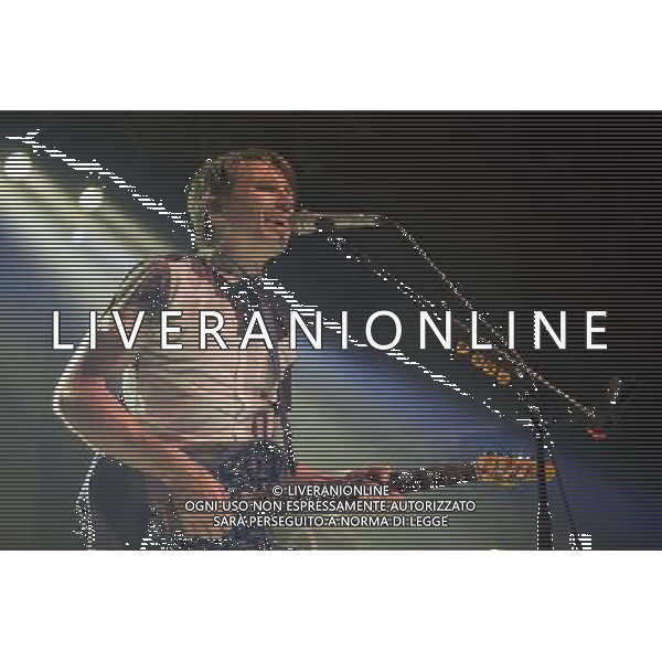 Alex Kapranos of Franz Ferdinand performs at Manchester Academy, Manchester, England, 22nd March 2014. AG ALDO LIVERANI SAS ONLY ITALY