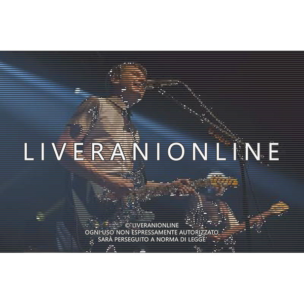 Alex Kapranos of Franz Ferdinand performs at Manchester Academy, Manchester, England, 22nd March 2014. AG ALDO LIVERANI SAS ONLY ITALY