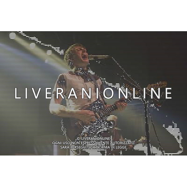 Alex Kapranos of Franz Ferdinand performs at Manchester Academy, Manchester, England, 22nd March 2014. AG ALDO LIVERANI SAS ONLY ITALY