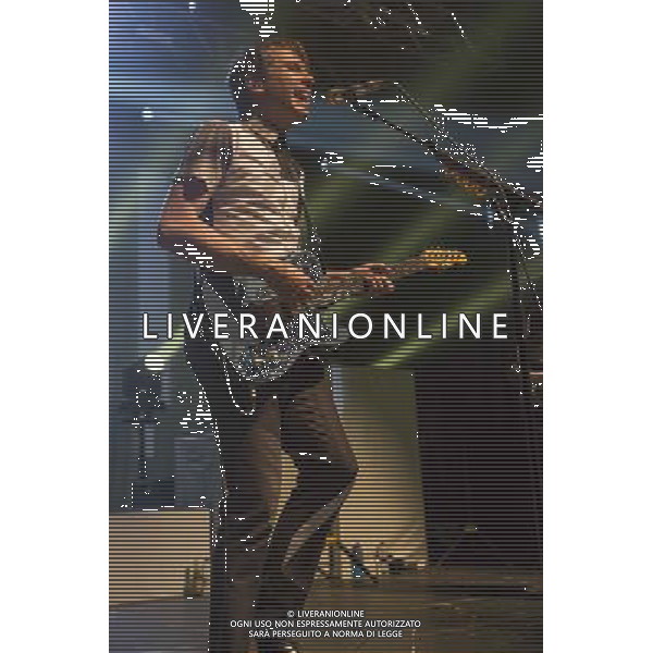 Alex Kapranos of Franz Ferdinand performs at Manchester Academy, Manchester, England, 22nd March 2014. AG ALDO LIVERANI SAS ONLY ITALY