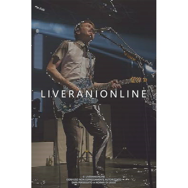 Alex Kapranos of Franz Ferdinand performs at Manchester Academy, Manchester, England, 22nd March 2014. AG ALDO LIVERANI SAS ONLY ITALY