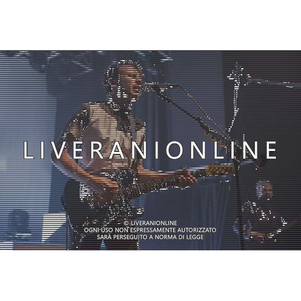 Alex Kapranos of Franz Ferdinand performs at Manchester Academy, Manchester, England, 22nd March 2014. AG ALDO LIVERANI SAS ONLY ITALY